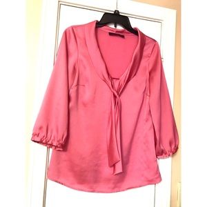 The Limited silky pink blouse